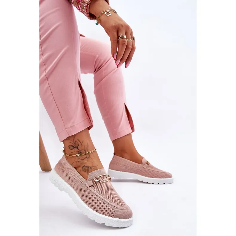 Women's Slip-On Embellished Sneakers Pink Alena