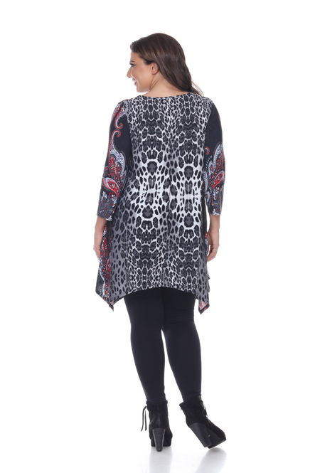 Women's Asymmetric Hem Tunic Top