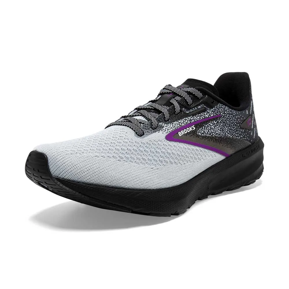 Women's Launch 10 Running Shoe - Black/White/Violet - Regular (B)