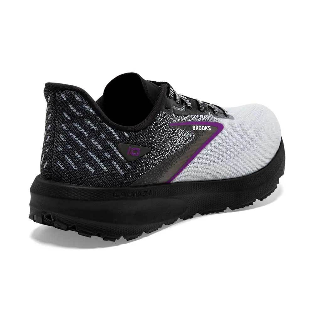 Women's Launch 10 Running Shoe - Black/White/Violet - Regular (B)