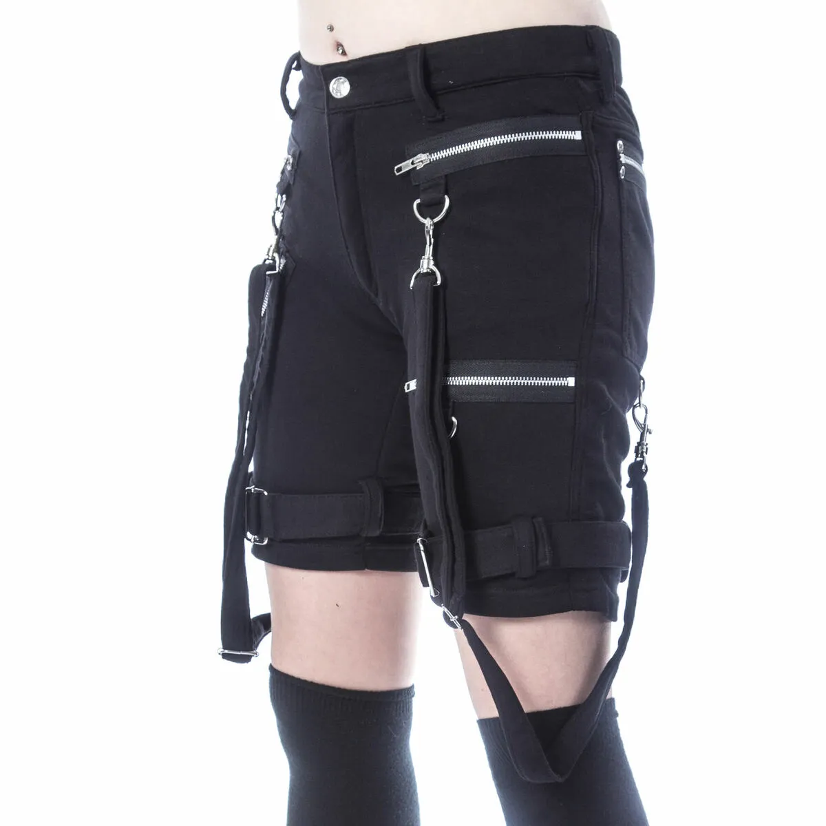 Women's shorts (tracksuit) CHEMICAL BLACK - RENITA - BLACK - POI1042  -  Metal-shop