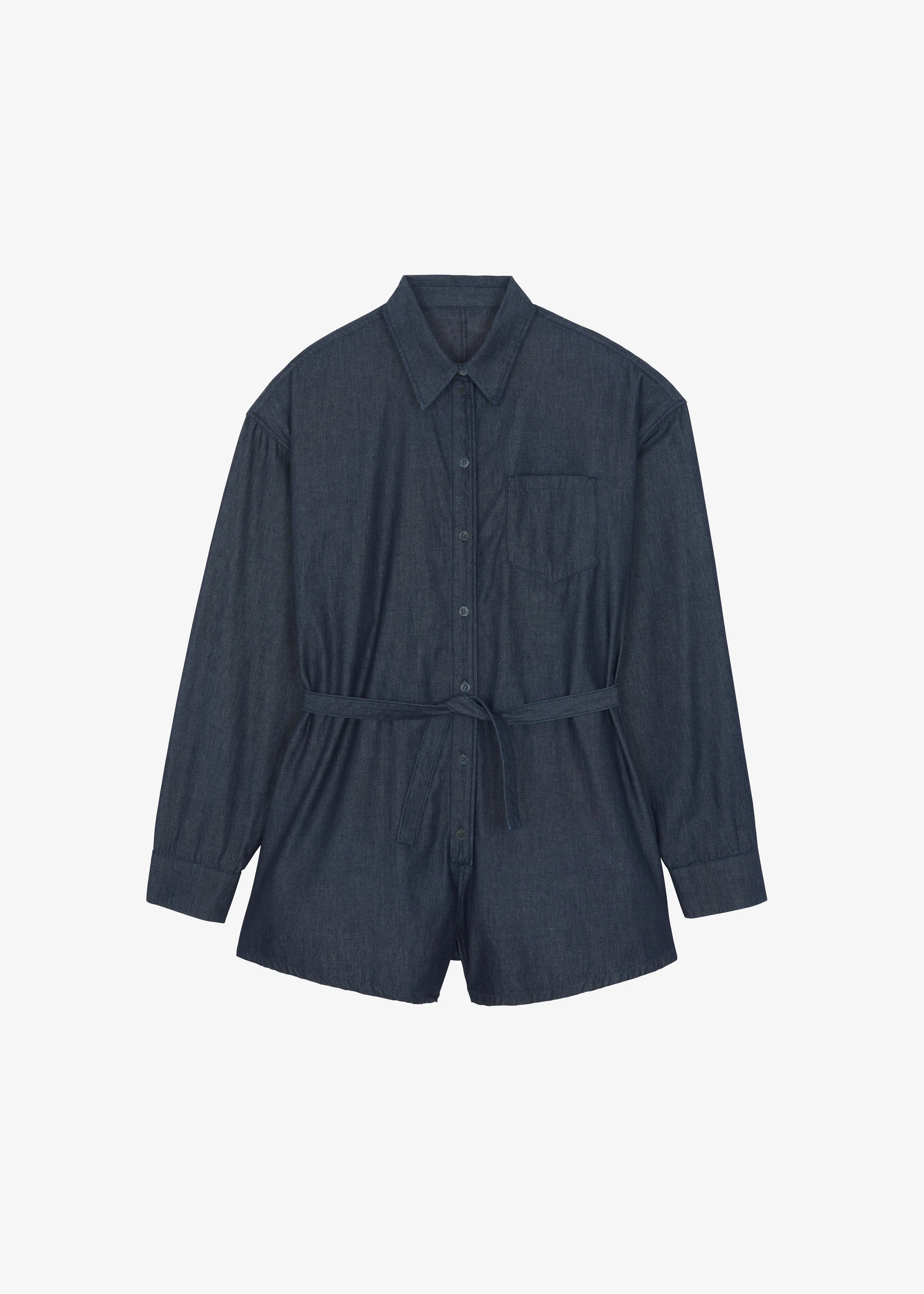 Wren Denim Romper - Raw Wash