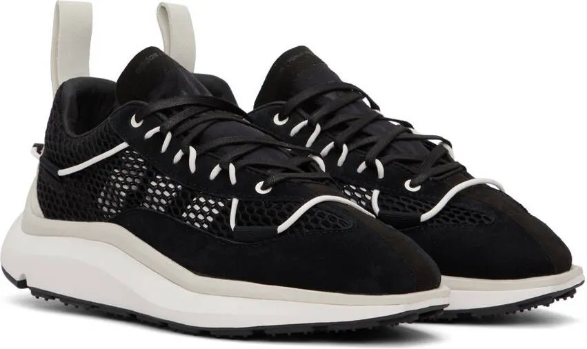 Y-3 Black & White Shiku Run Sneakers