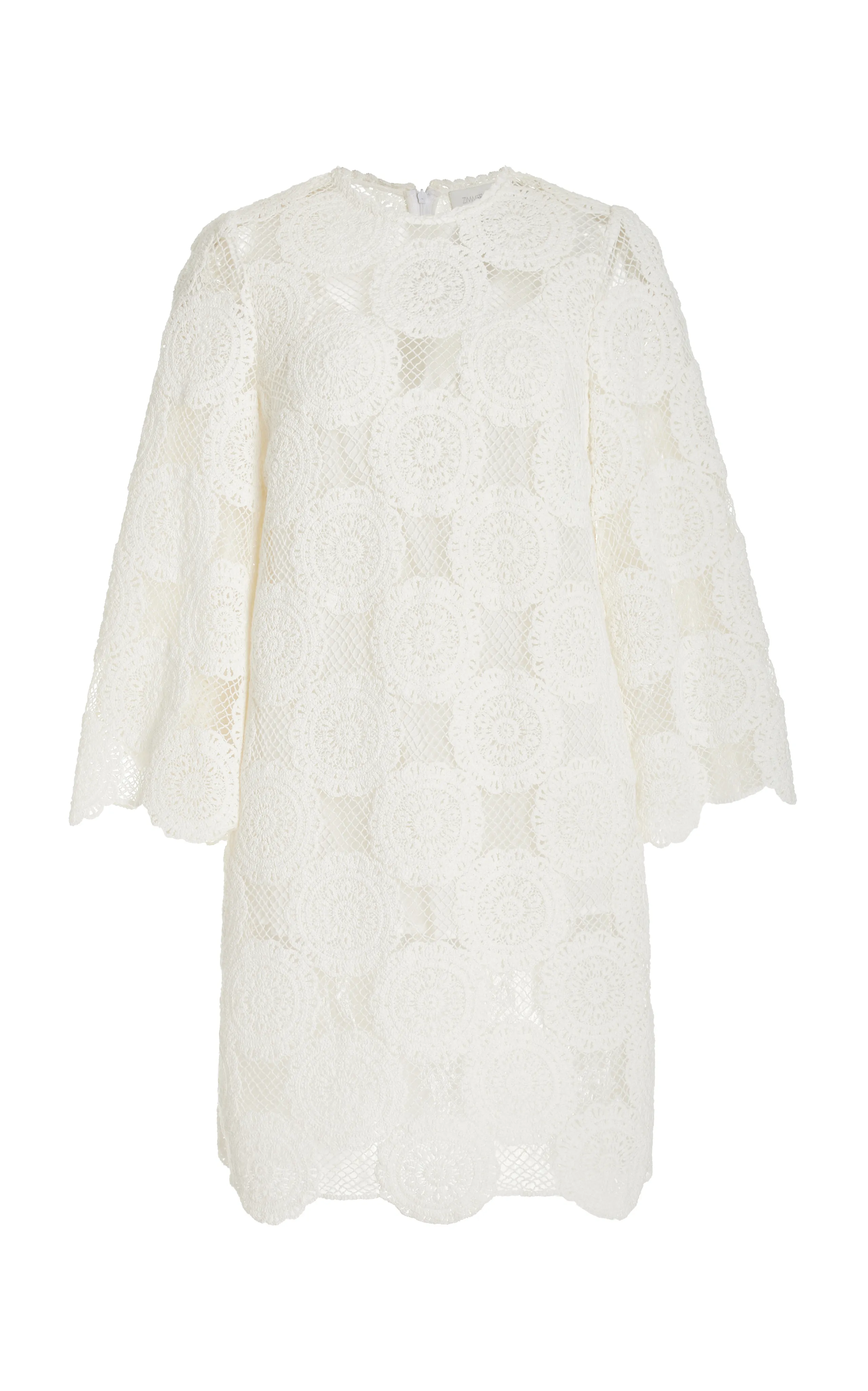 Zimmermann Junie Lace Cotton Tunic Dress