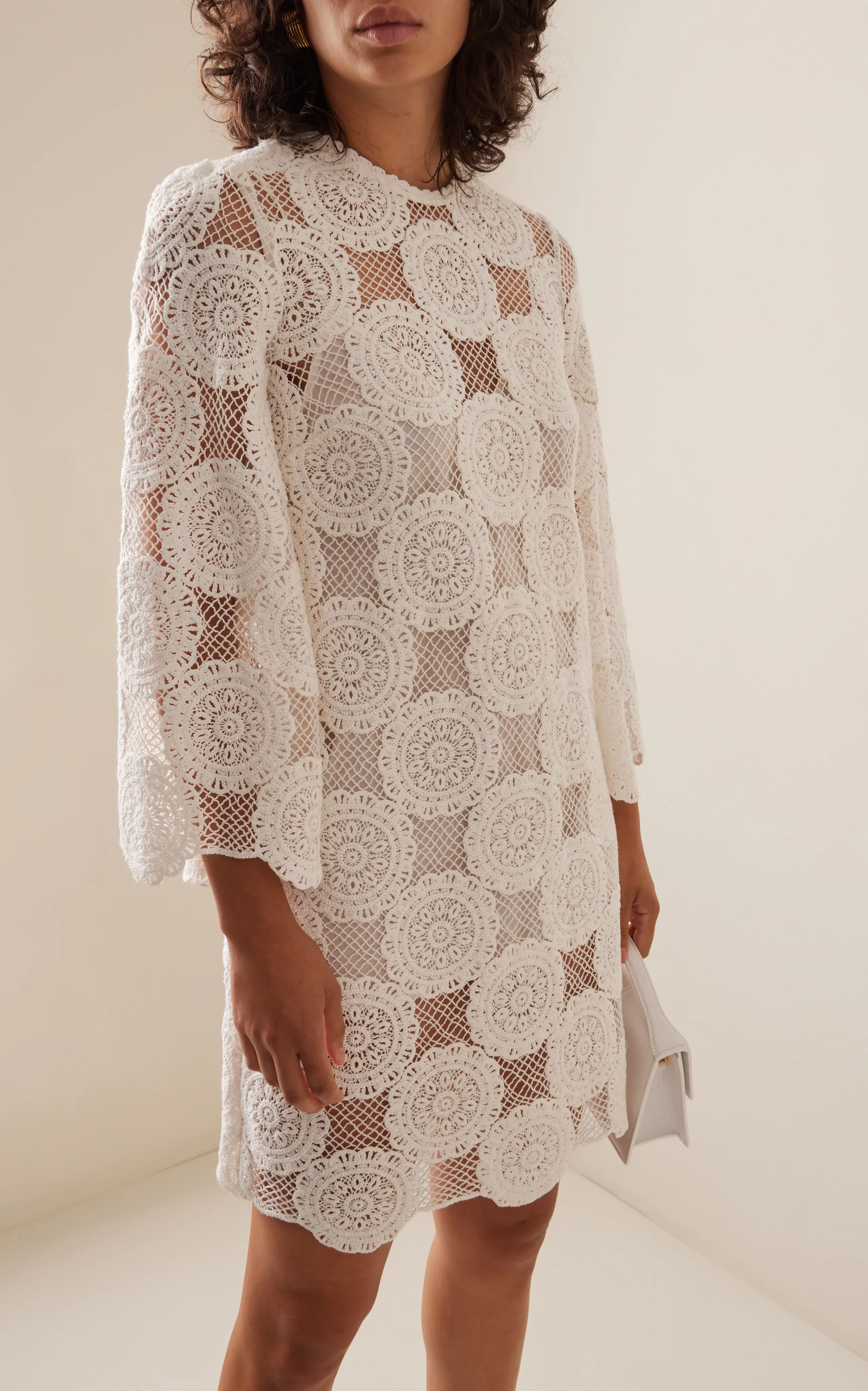 Zimmermann Junie Lace Cotton Tunic Dress